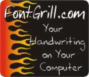 Your handwriting on your computer, by FontGrill