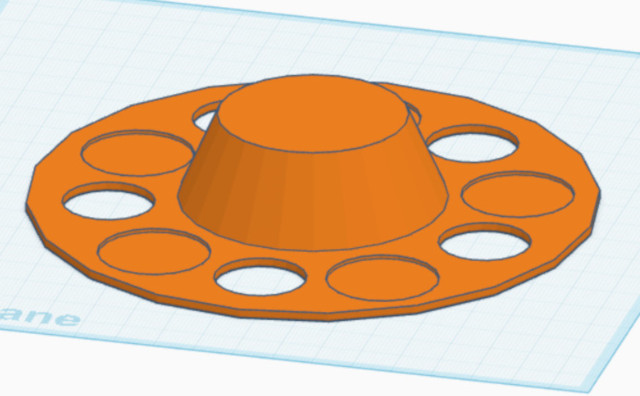 picture of CAD drawing of a mini hubcap