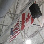 picture of the Canadian and United States of American flags