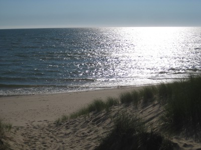 photo of the Lake Michigan beach at Maranatha