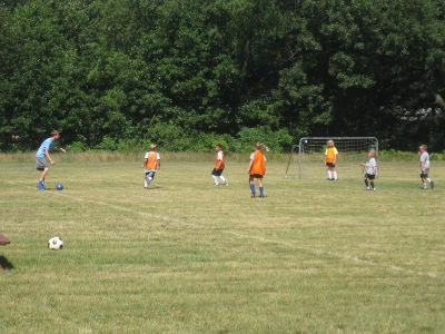 photo of children at the soccer camp at Maranatha