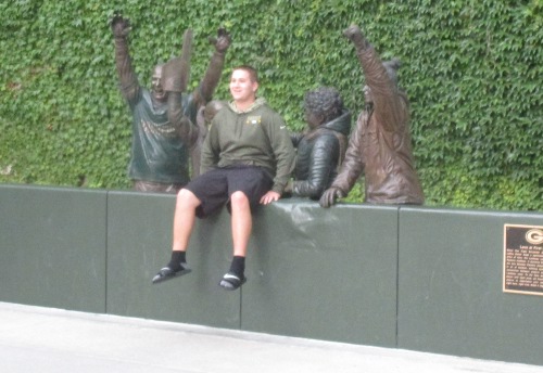 image of the Lambeau Leap at Lambeau Field in Green Bay