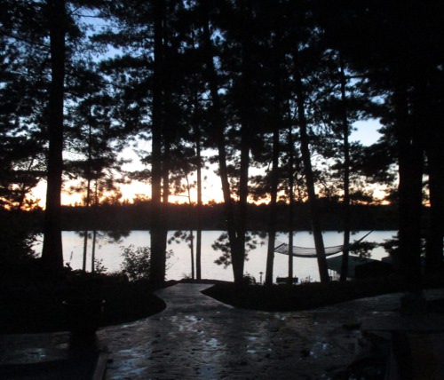 image of a sunset at a lake in Minnesota