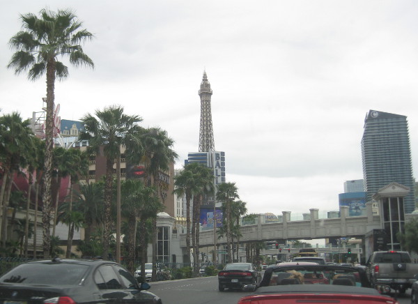 photo of driving along the Vegas Strip