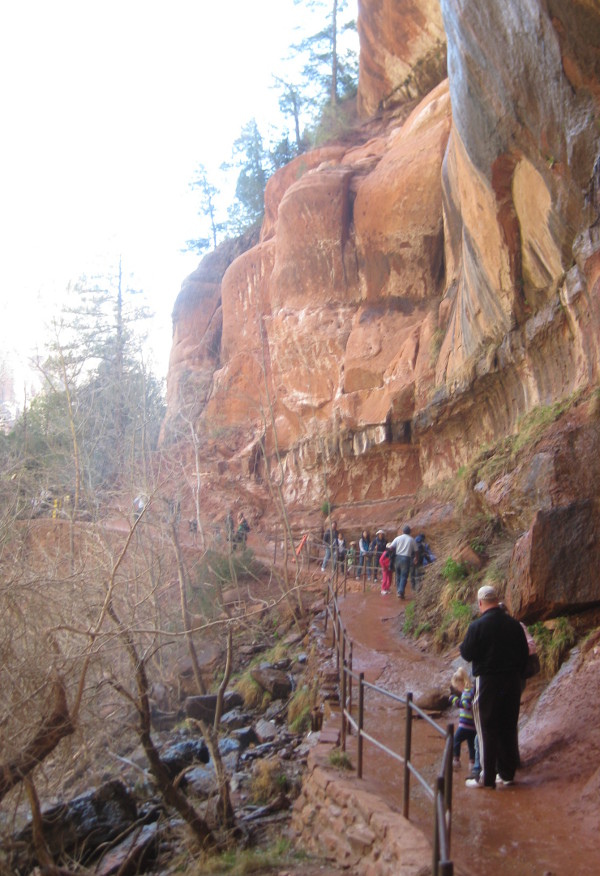 photo of the lower falls Emerald Pools trail at Zion National Park